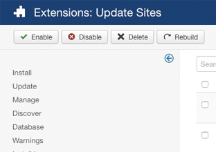 Joomla Rebuild Button - VikUpdater plugin