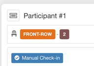 Tickets for seats booked through Seating Charts