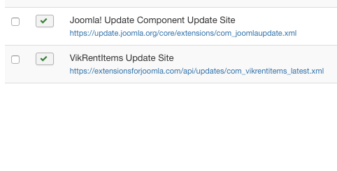 VikRentItems Update Site - VikUpdater plugin