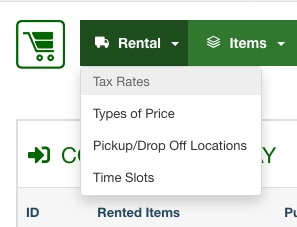 Vik Rent Items - Tax Rates