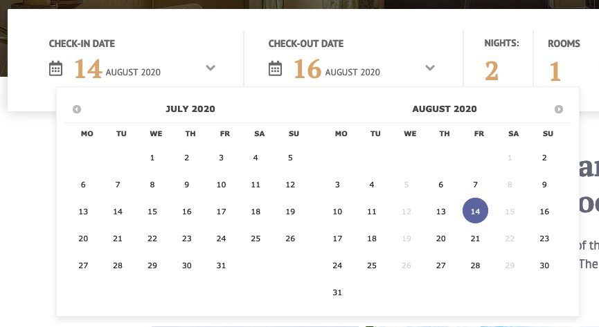 Calendar Restriction Hotel Booking on Joomla Calendar Restriction Hotel Booking on Joomla