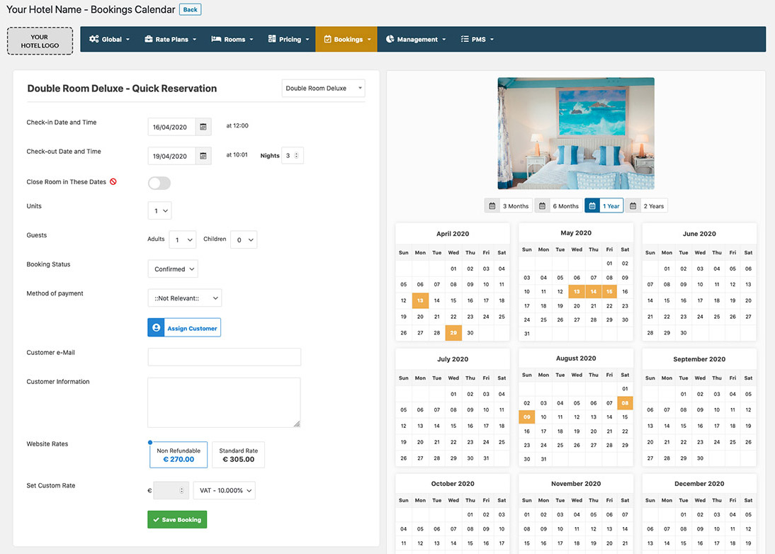Manual Reservations in the Vik Booking extension Manual Reservations in the Vik Booking extension