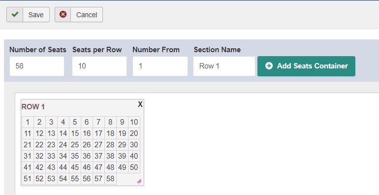 Seating Maps Example 1