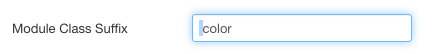 joomla module class single suffix
