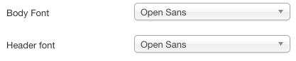 Joomla template background fonts