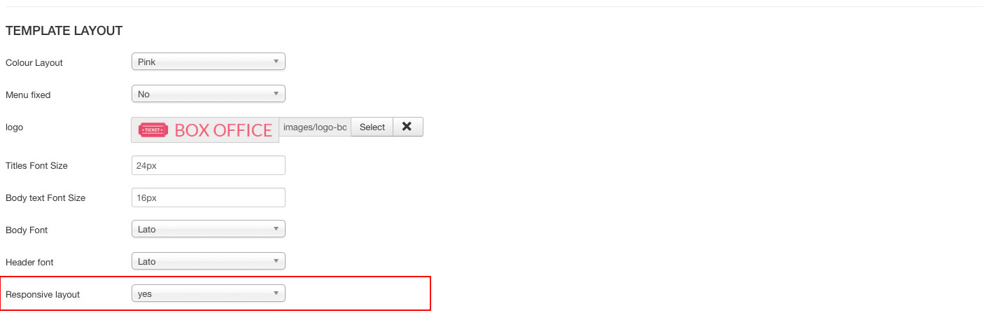 joomla template responsive params