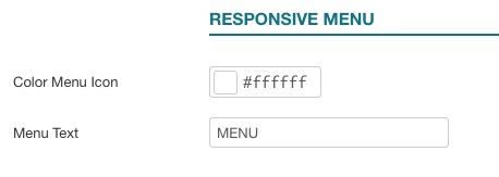 template Plaza menu responsive params