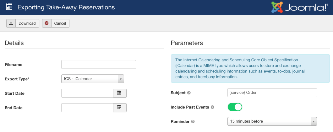 VikAppointments - Appointments Export